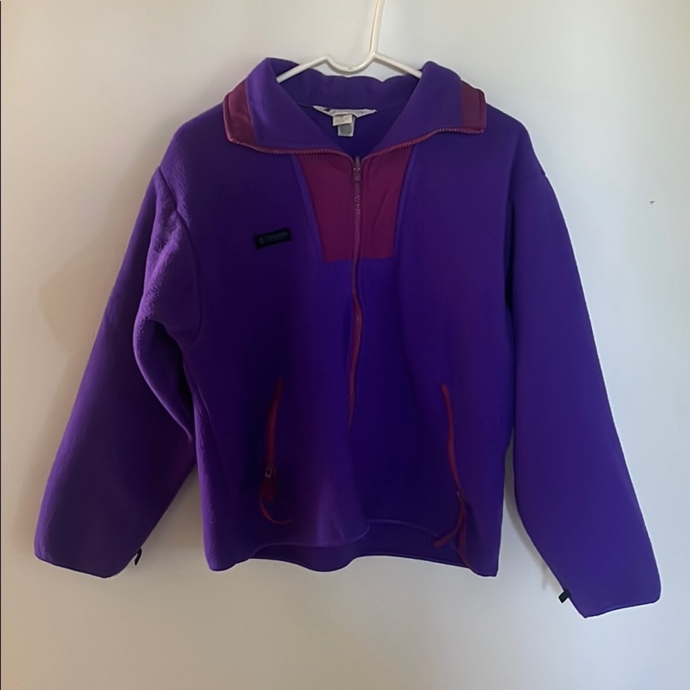 Purple fleece Columbia jacket